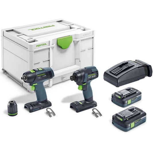 Festool TID 18 Impact Driver + T 18+3 Combo Kit 